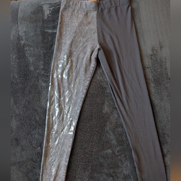 Killstar Grave Bound Split Acid Wash Black Goth Witch Alt Core Leggings Occult S - Picture 2 of 15